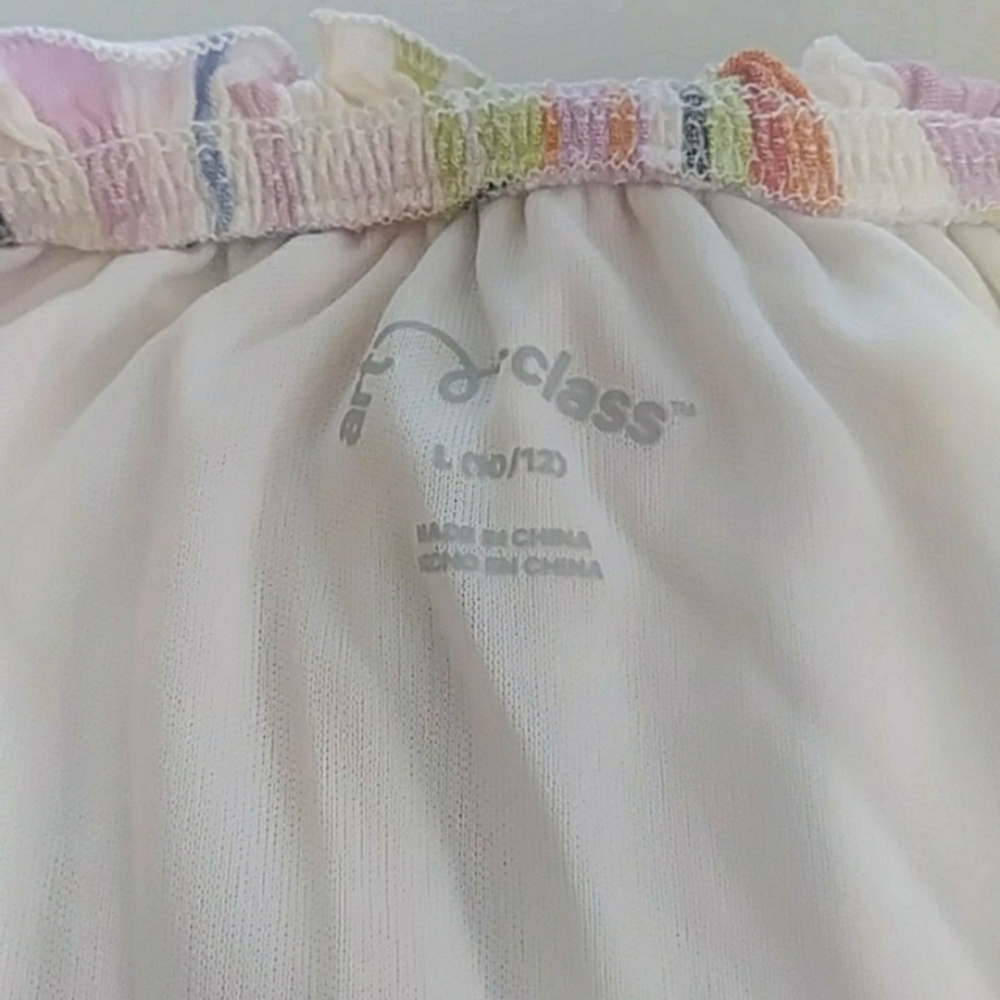 3/$15 ❤️ Art Class Girl's Ruffle Off-Shoulder Dress, Multicolored, Size L - Picture 5 of 6